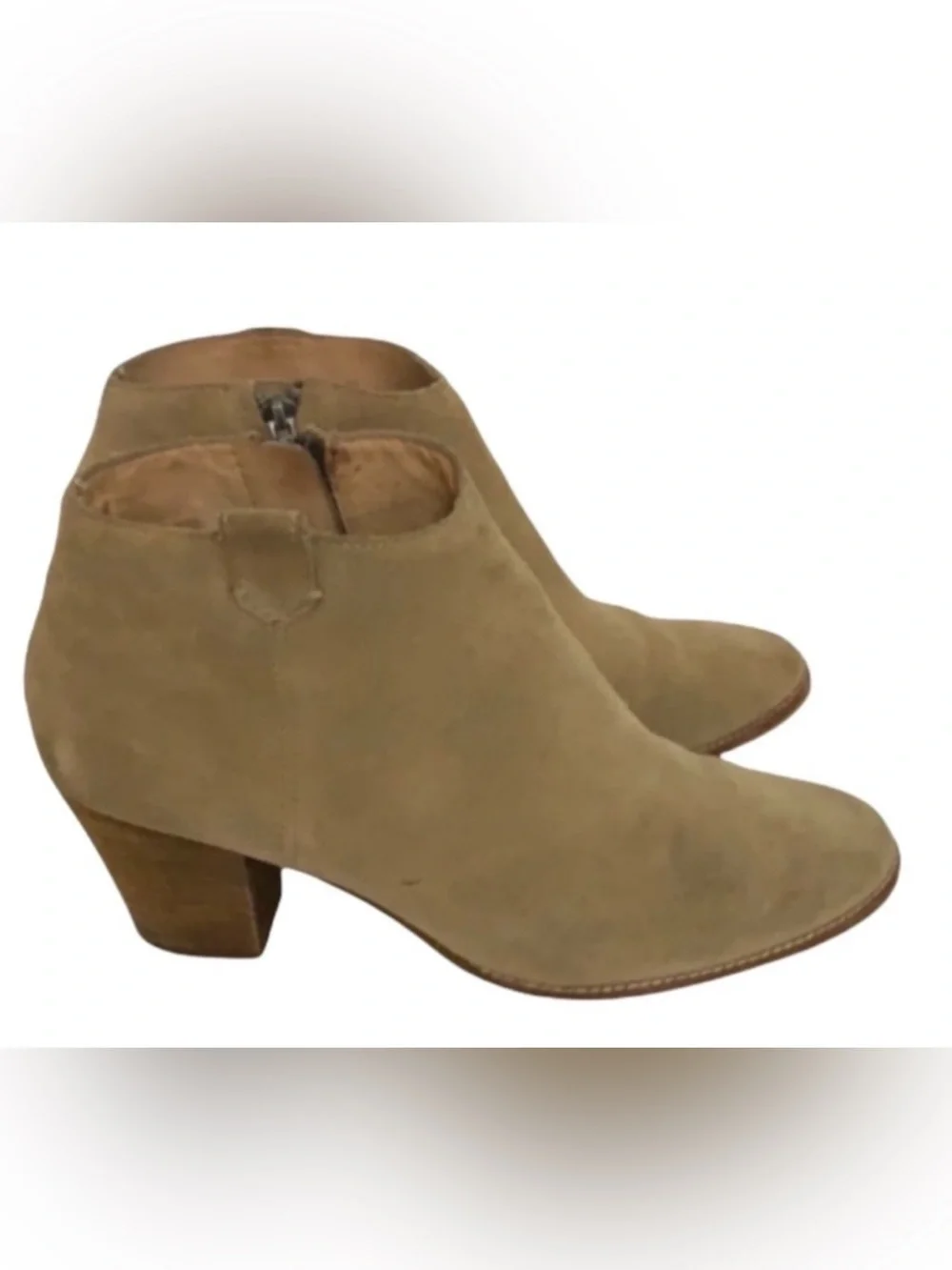 Authentic Madewell suede leather designer ankle boots booties size 9.5